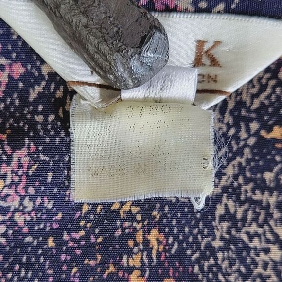 Vtg 90s multicolour snakeskin print button-down blouse - Picture 7 of 15